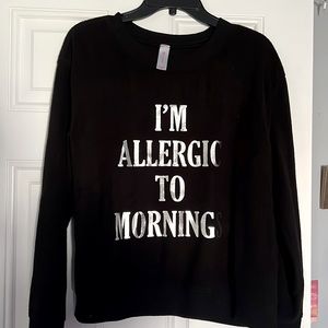 Black long sleeve fleece shirt